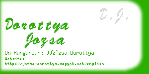 dorottya jozsa business card